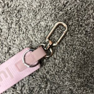 Lululemon pink keychain